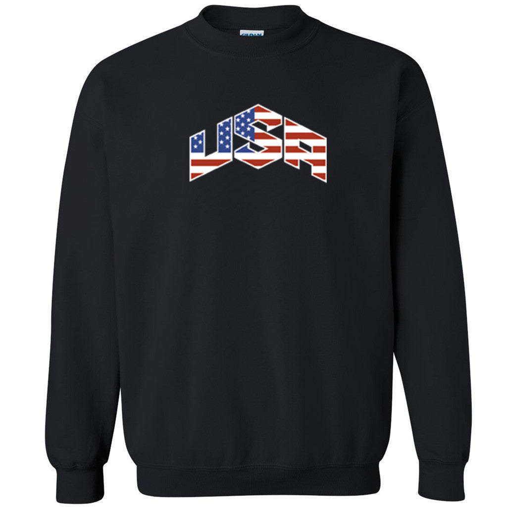 USA Triangle Pattern Unisex Crewneck USA olympics team flag Sweatshirt - Zexpa Apparel