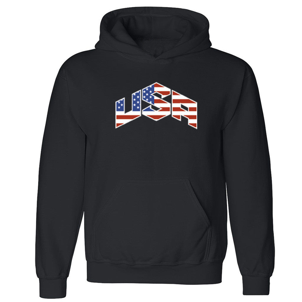 Zexpa Apparelâ„¢ USA Triangle Pattern Unisex Hoodie USA olympics team flag Hooded Sweatshirt