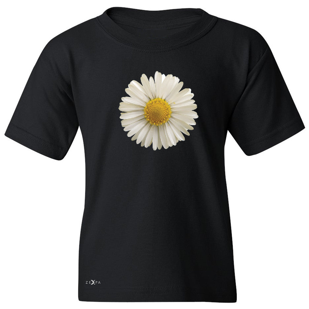 Real 3D Daisy Youth T-shirt Flower Cool Cute Embossed Tee - Zexpa Apparel - 1