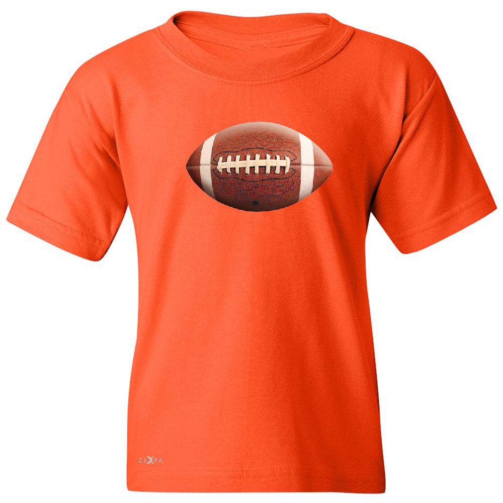 Real 3D Football Ball Youth T-shirt Football Cool Embossed Tee - Zexpa Apparel - 2