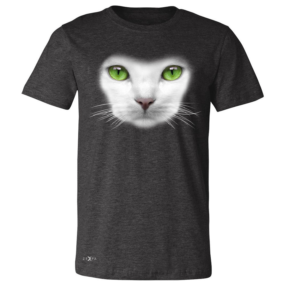Elegant Cat with Green Eyes Men's T-shirt Beautiful Look Tee - Zexpa Apparel - 2