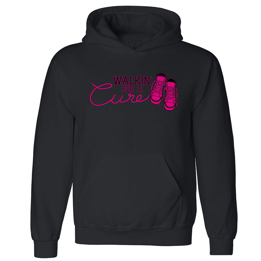 Zexpa Apparelâ„¢ Walf for A Cure Unisex Hoodie Breast Cancer Awareness Month Hooded Sweatshirt