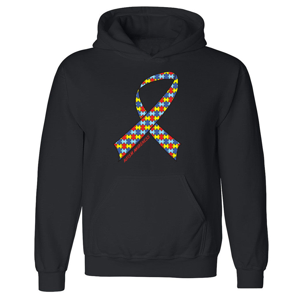 Autism Ribbon Different Unisex Hoodie Autism Awareness Month Hooded Sweatshirt - Zexpa Apparel Halloween Christmas Shirts