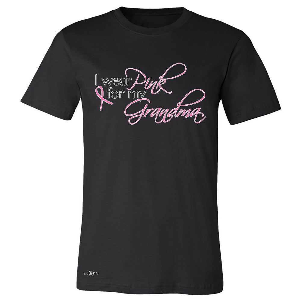 I Wear Pink For My Grandma Men's T-shirt Breast Cancer October Tee - Zexpa Apparel - 1