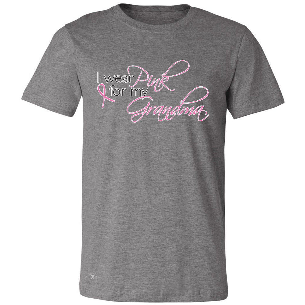 I Wear Pink For My Grandma Men's T-shirt Breast Cancer October Tee - Zexpa Apparel - 3