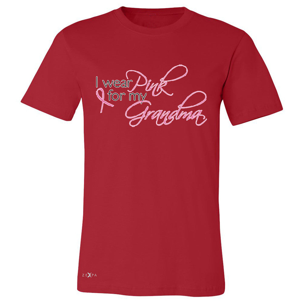 I Wear Pink For My Grandma Men's T-shirt Breast Cancer October Tee - Zexpa Apparel - 5