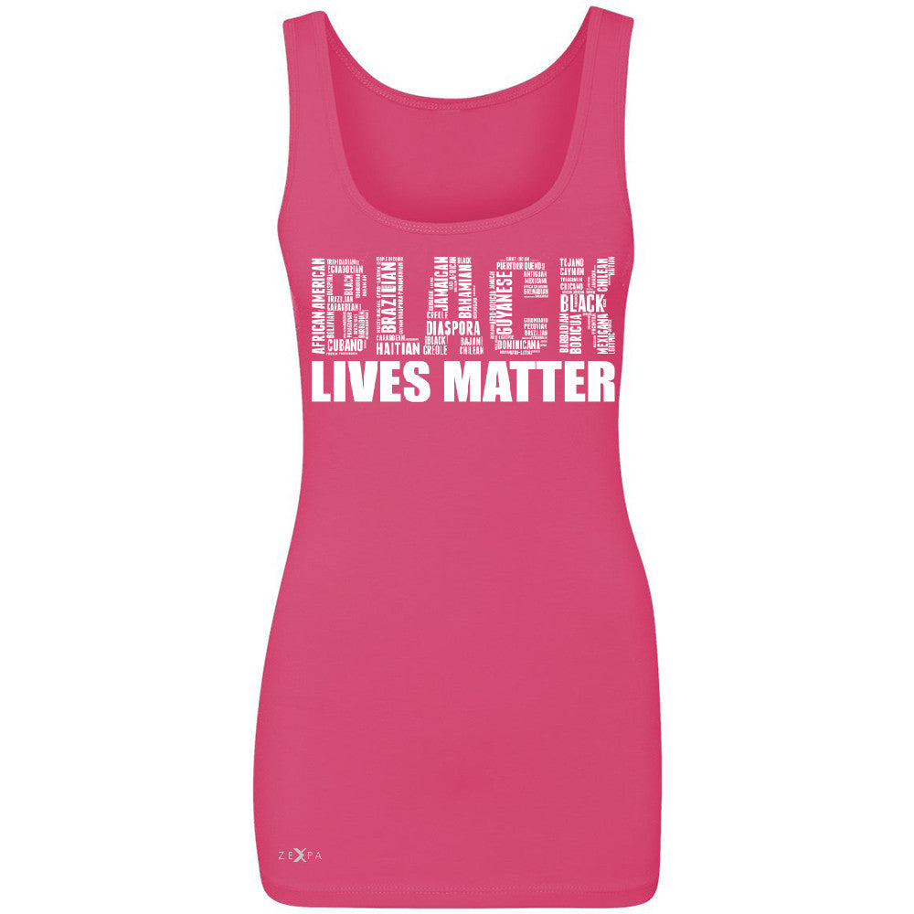 Black Lives Matter Women's Tank Top Freedom Civil Rights Political Sleeveless - Zexpa Apparel Halloween Christmas Shirts