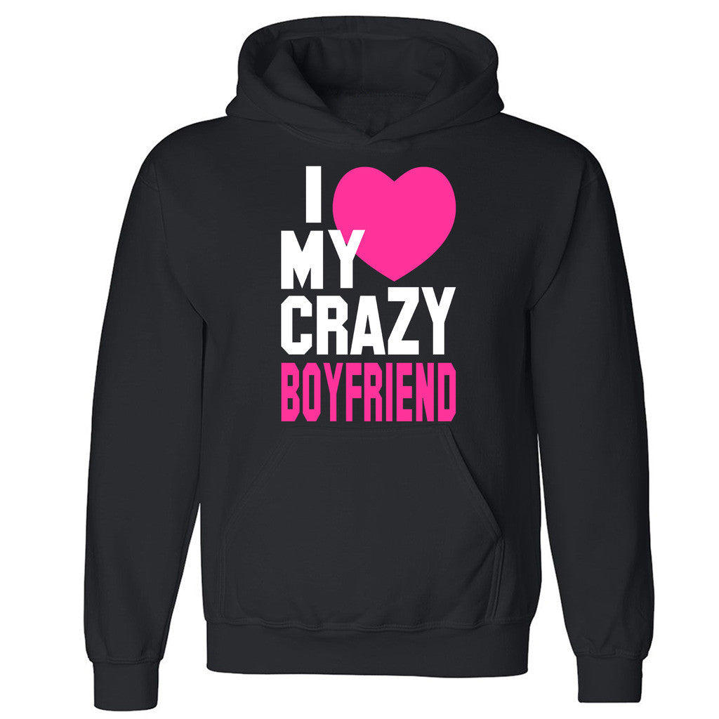 Zexpa Apparelâ„¢I Heart My Crazy Boyfriend Unisex Hoodie Couple Matching Gift Hooded Sweatshirt