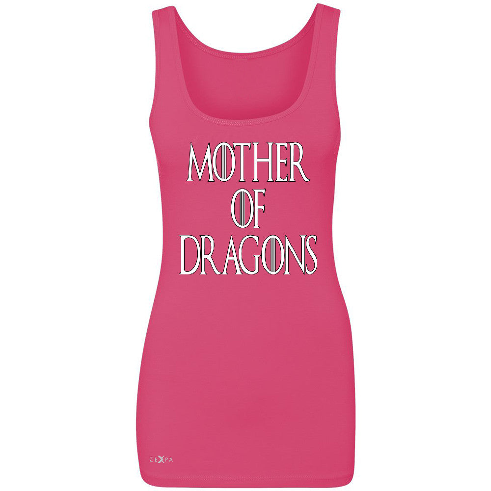 Zexpa Apparelâ„¢ Mother Of Dragons Women's Tank Top Thronies GOT Khaleesi Sleeveless - Zexpa Apparel Halloween Christmas Shirts