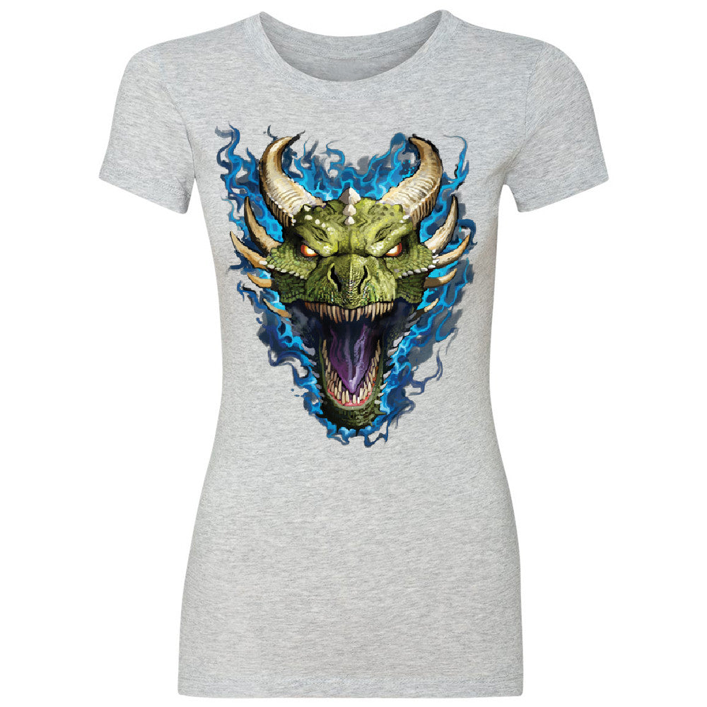 Angry Dragon Face Women's T-shirt Cool GOT Ball Thronies Tee - Zexpa Apparel Halloween Christmas Shirts