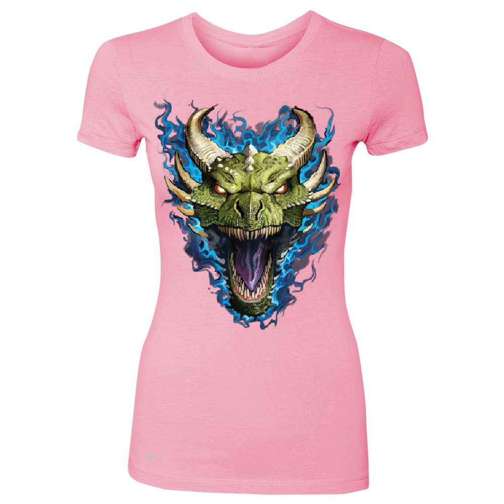 Angry Dragon Face Women's T-shirt Cool GOT Ball Thronies Tee - Zexpa Apparel Halloween Christmas Shirts