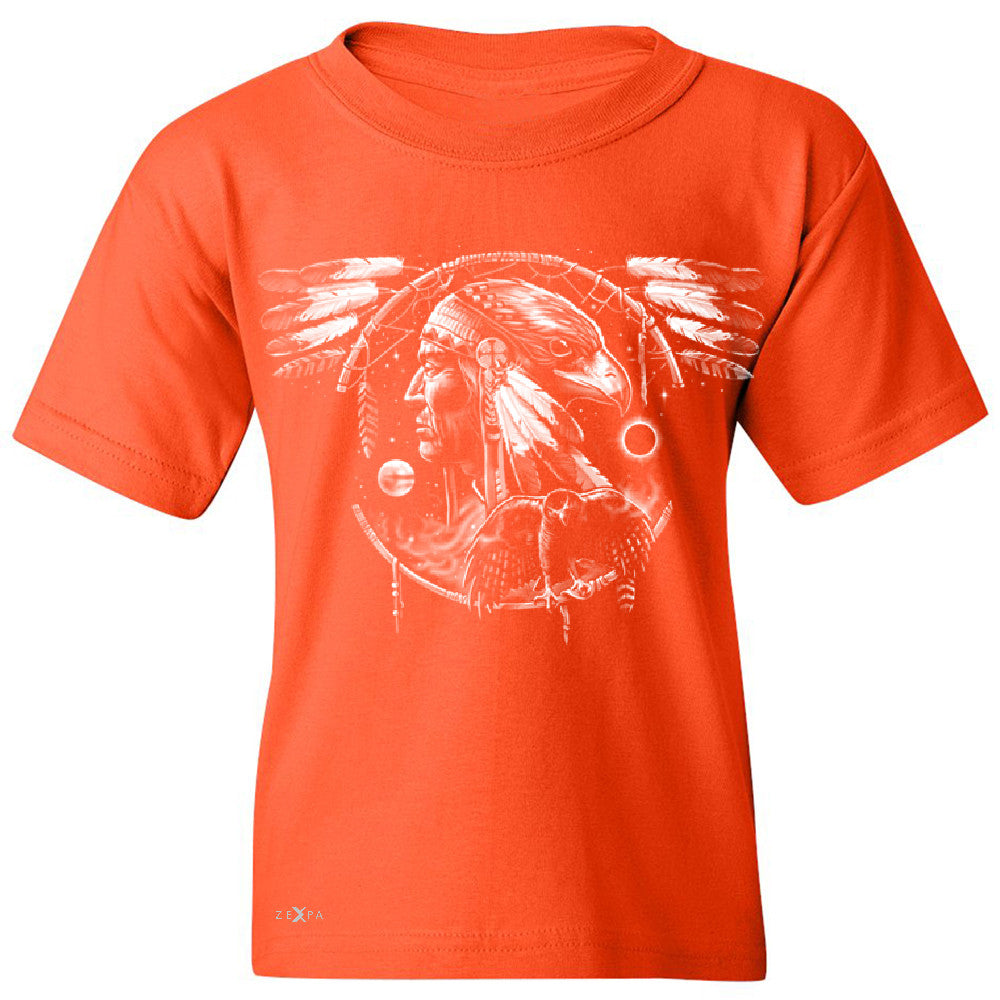 Hawk Dream Spirit Youth T-shirt Native American Dream Catcher Tee - Zexpa Apparel - 2