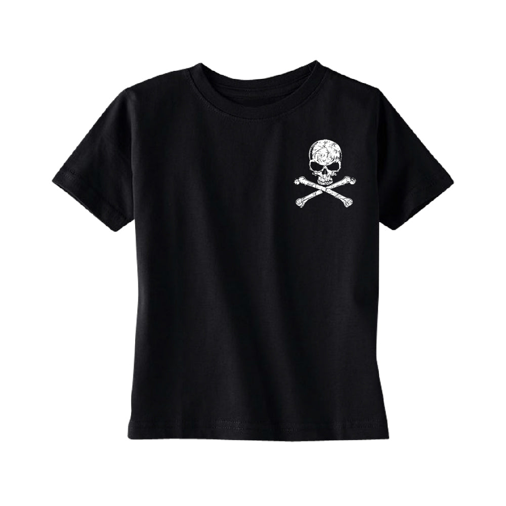 Pocket Design - Skull and Crossbones TODDLER T-Shirt 