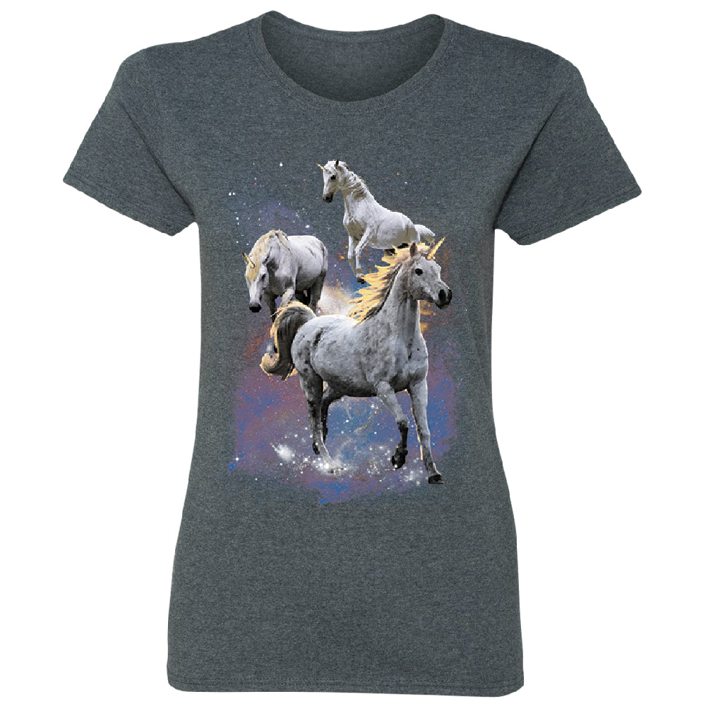 Space Phenomenon Unicorns Women's T-Shirt 