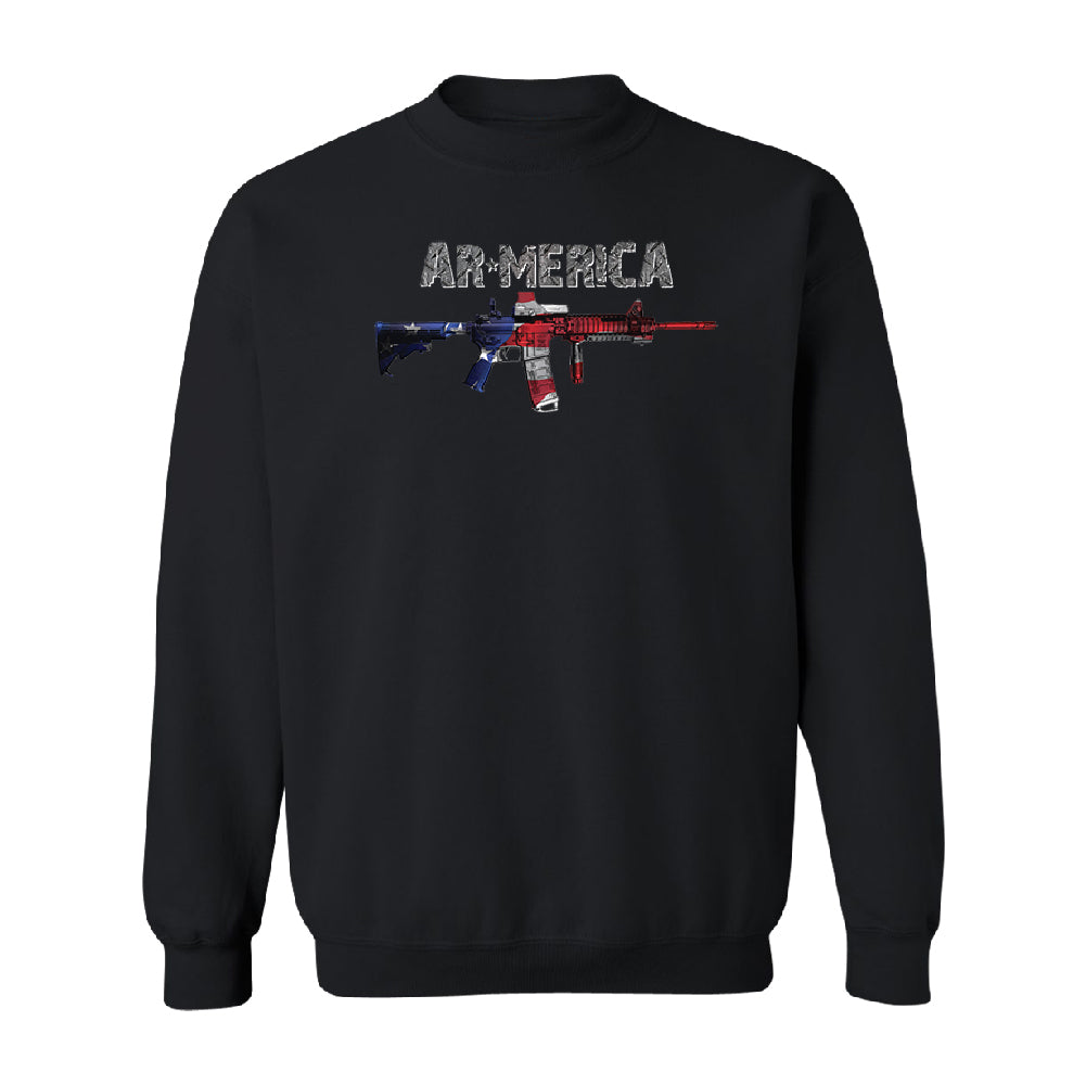 AR-MERICA 2nd Amendment Keep & Bear Arms Unisex Crewneck Souvenir Sweater 