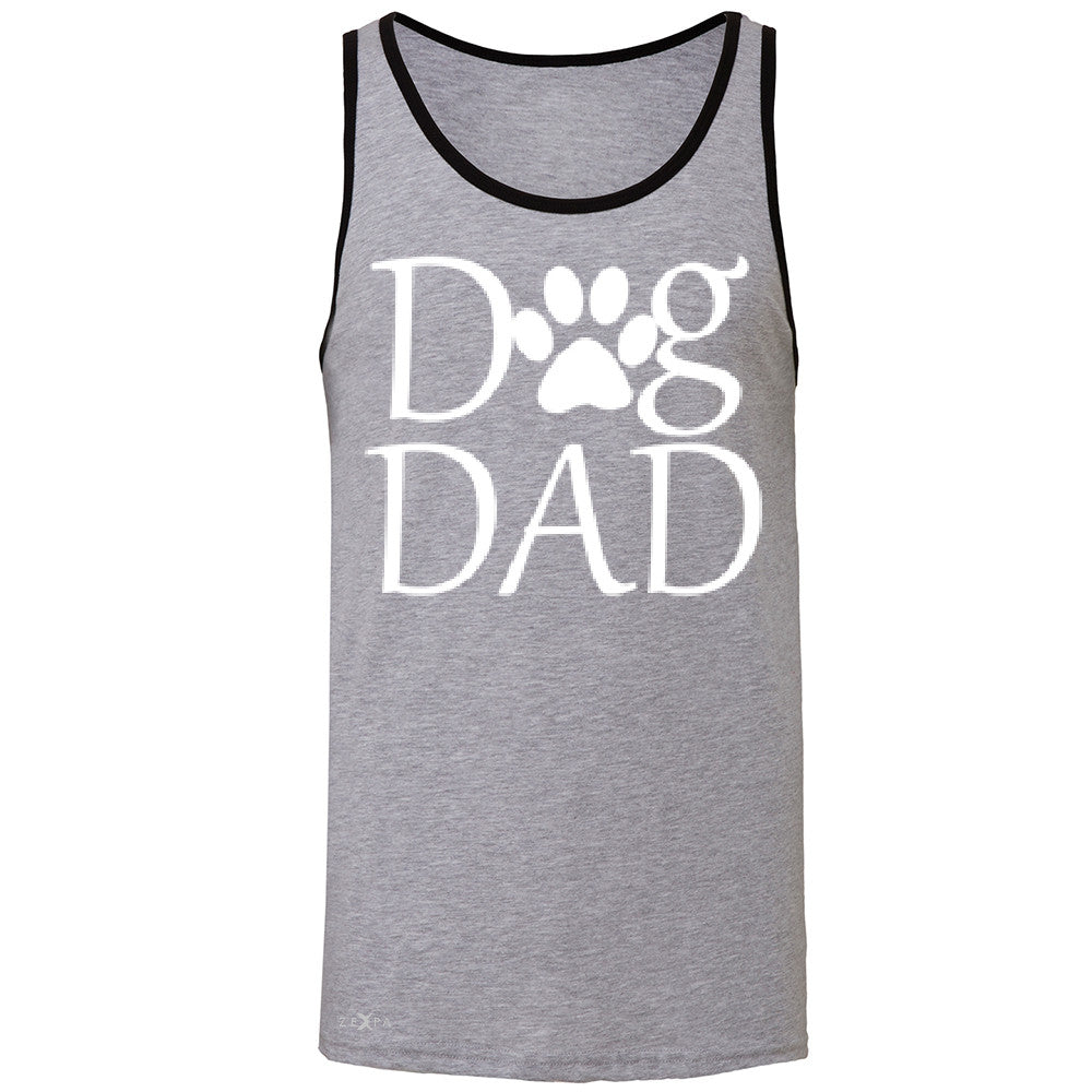 Dog Dad Men's Jersey Tank Father's Day Dog Owner Cool Sleeveless - Zexpa Apparel - 2