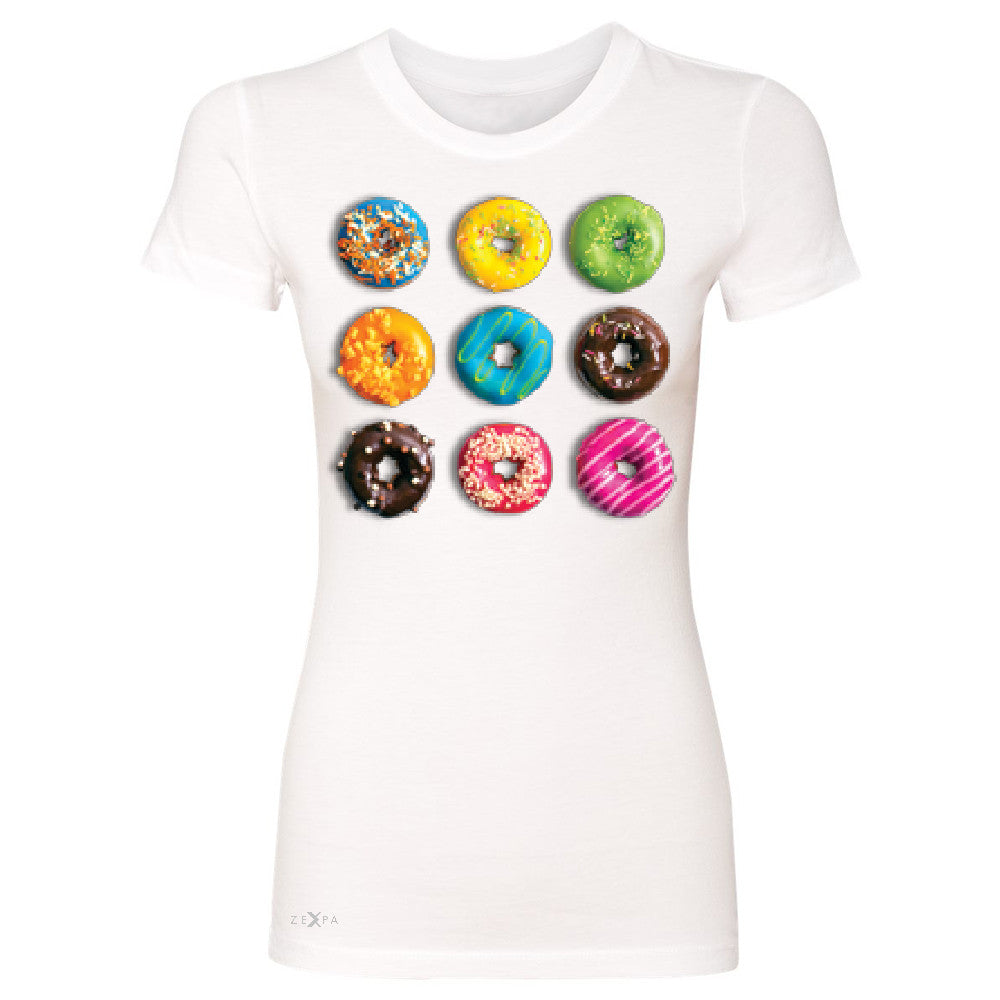 Donut Yummy Desert Women's T-shirt Funny Cool Tee - Zexpa Apparel - 5