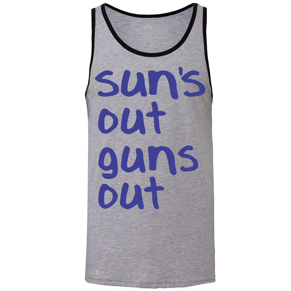 Sun's Out Guns Out Men's Jersey Tank Gym Fitness 22 Jump Street Sleeveless - Zexpa Apparel - 2