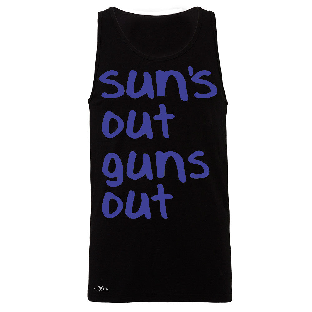 Sun's Out Guns Out Men's Jersey Tank Gym Fitness 22 Jump Street Sleeveless - Zexpa Apparel - 1