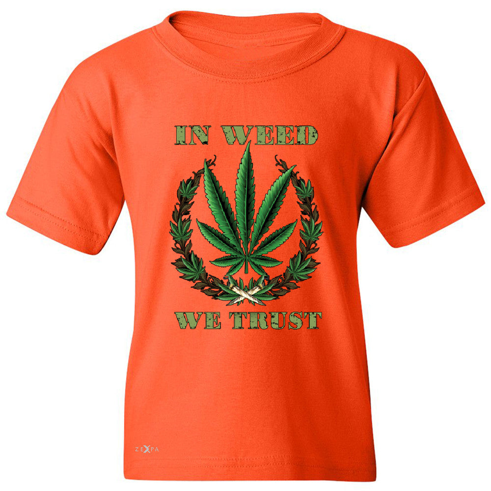 In Weed We Trust Youth T-shirt Dope Cannabis Legalize It Tee - Zexpa Apparel - 2