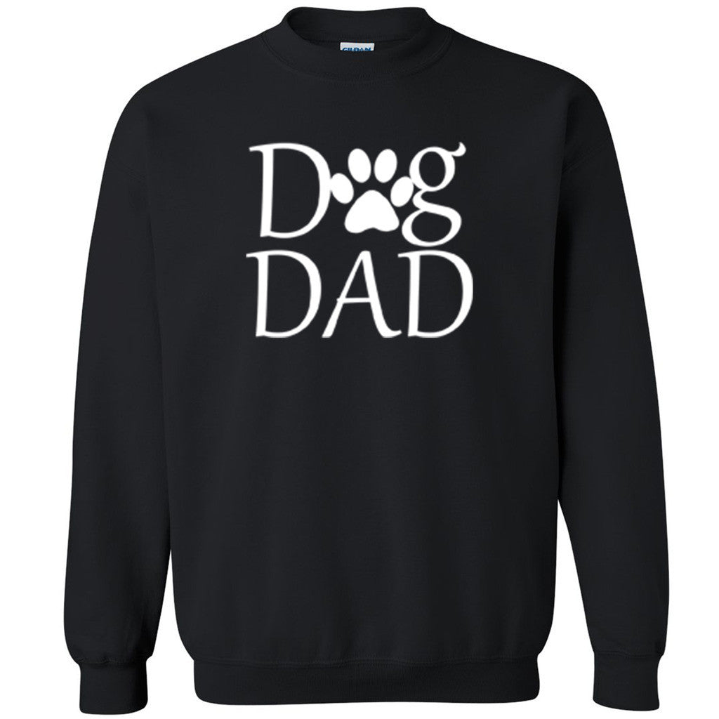 Dog Dad Paw Print Unisex Crewneck Dog Dad Dog Mom rescue dog Sweatshirt - Zexpa Apparel