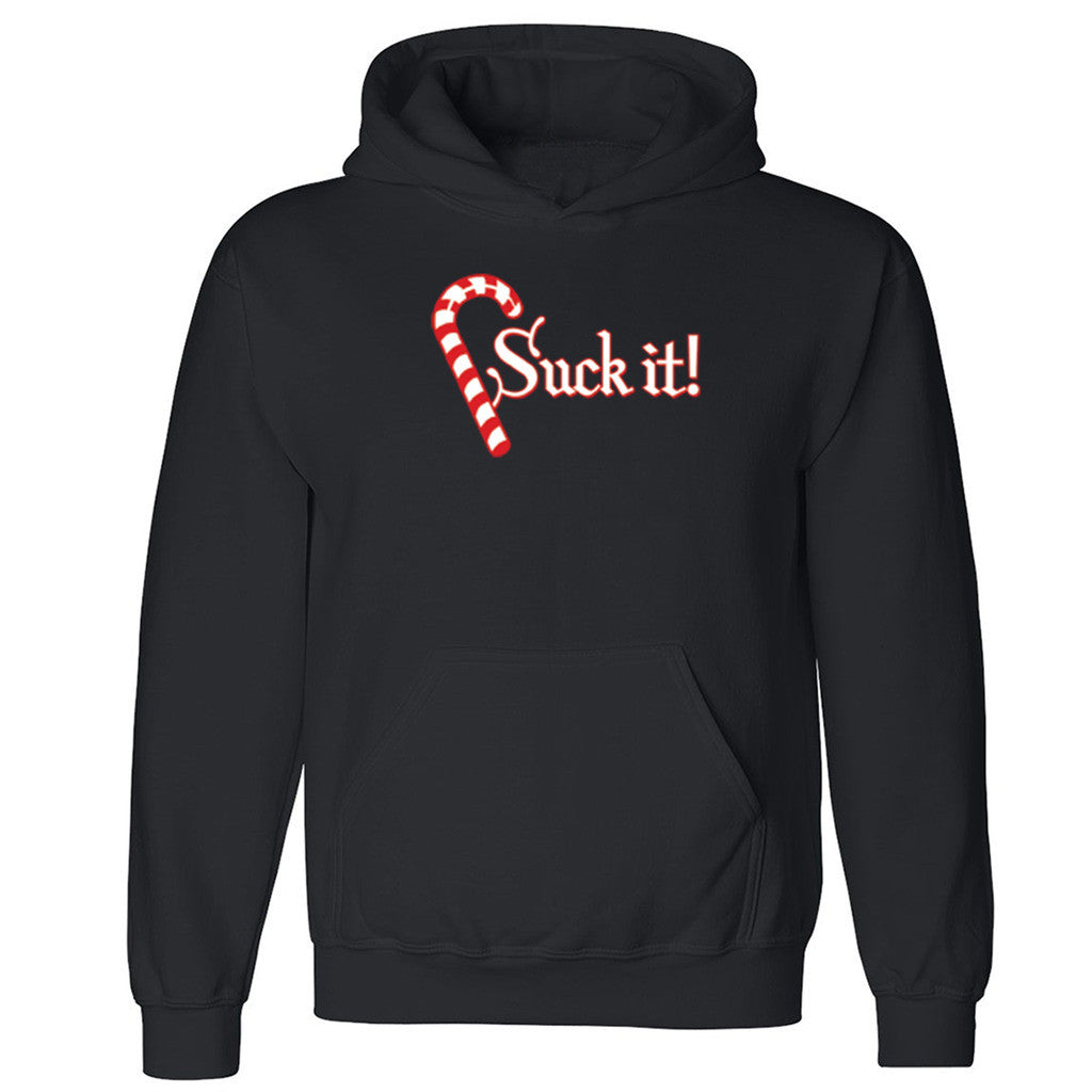 Zexpa Apparelâ„¢ Suck It Christmas Candy Unisex Hoodie Funny Christmas Gift Hooded Sweatshirt