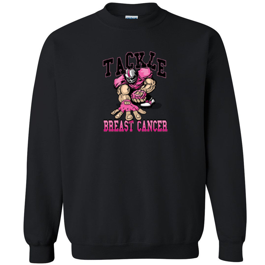 Tackle Breast Cancer Unisex Crewneck Breast Cancer Awareness Run Sweatshirt - Zexpa Apparel