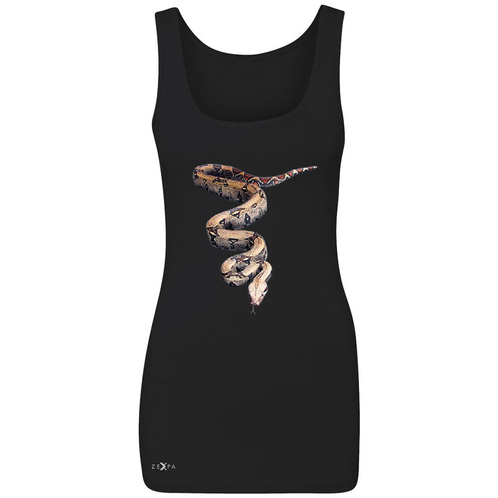 Real 3D Snake Women's Tank Top Animal Cool Cute Thriller Sleeveless - Zexpa Apparel - 1