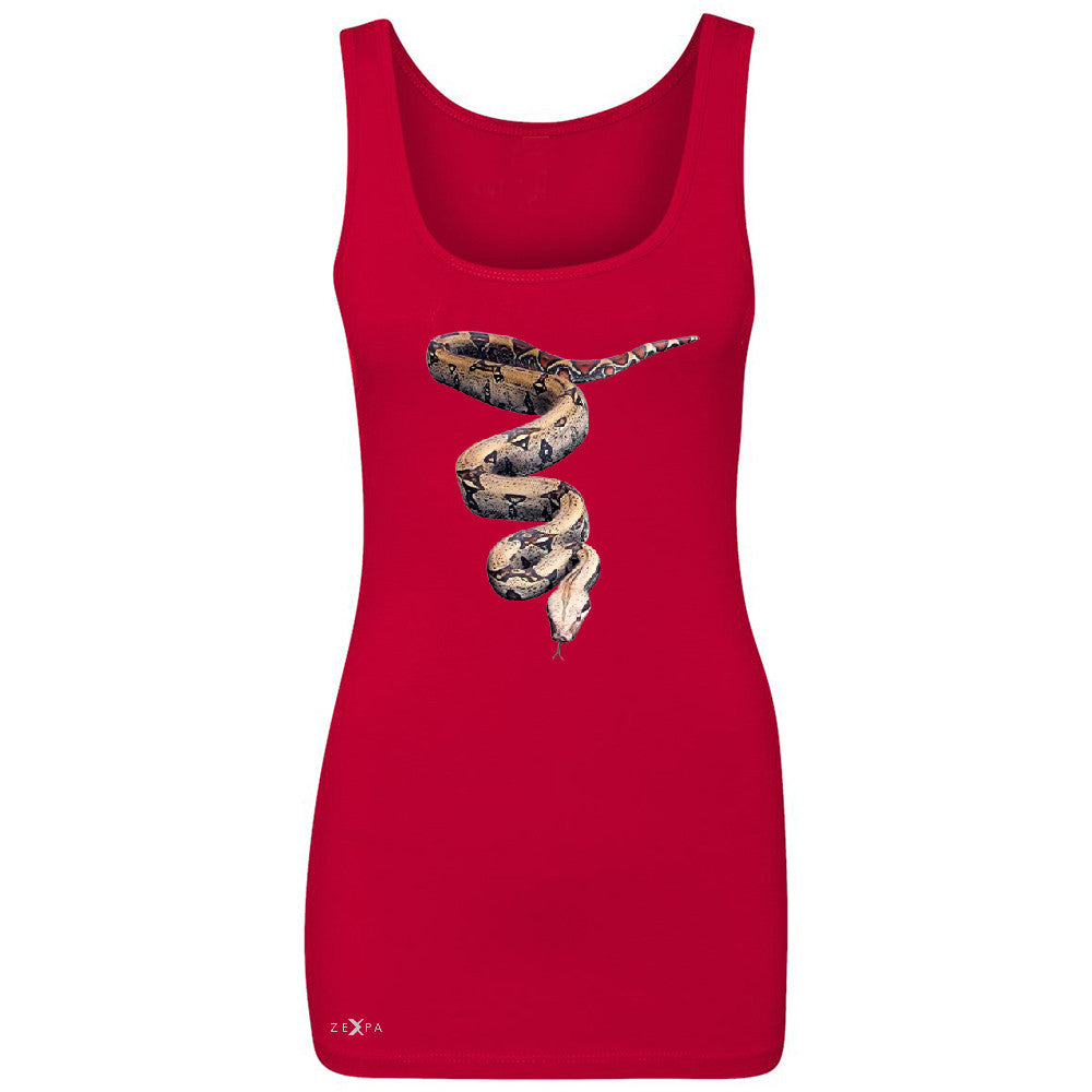 Real 3D Snake Women's Tank Top Animal Cool Cute Thriller Sleeveless - Zexpa Apparel - 3