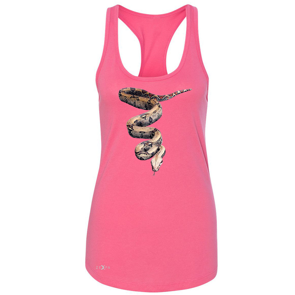 Real 3D Snake Women's Racerback Animal Cool Cute Thriller Sleeveless - Zexpa Apparel - 2