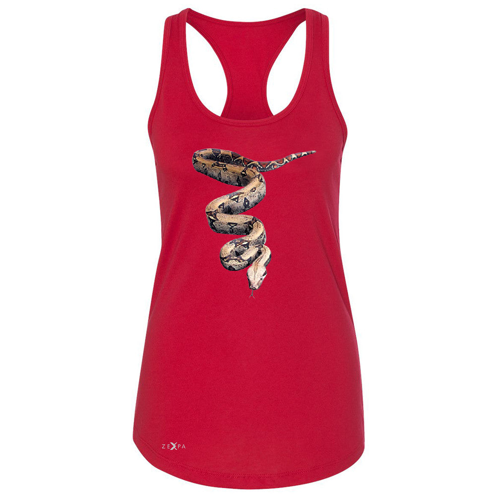 Real 3D Snake Women's Racerback Animal Cool Cute Thriller Sleeveless - Zexpa Apparel - 3