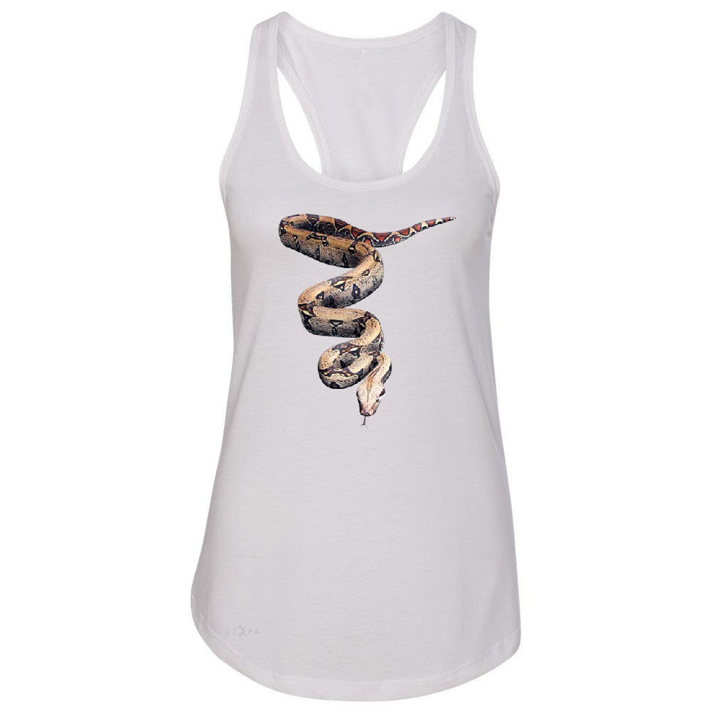 Real 3D Snake Women's Racerback Animal Cool Cute Thriller Sleeveless - Zexpa Apparel - 4