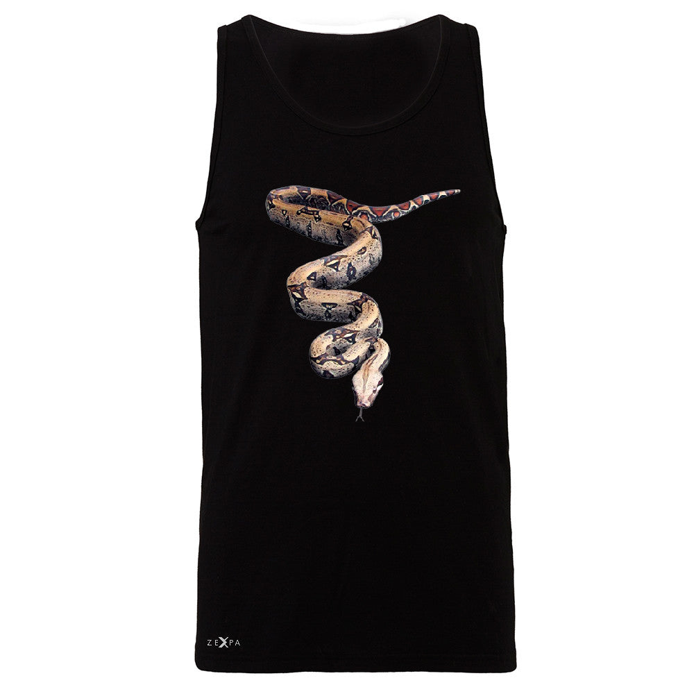 Real 3D Snake Men's Jersey Tank Animal Cool Cute Thriller Sleeveless - Zexpa Apparel - 1