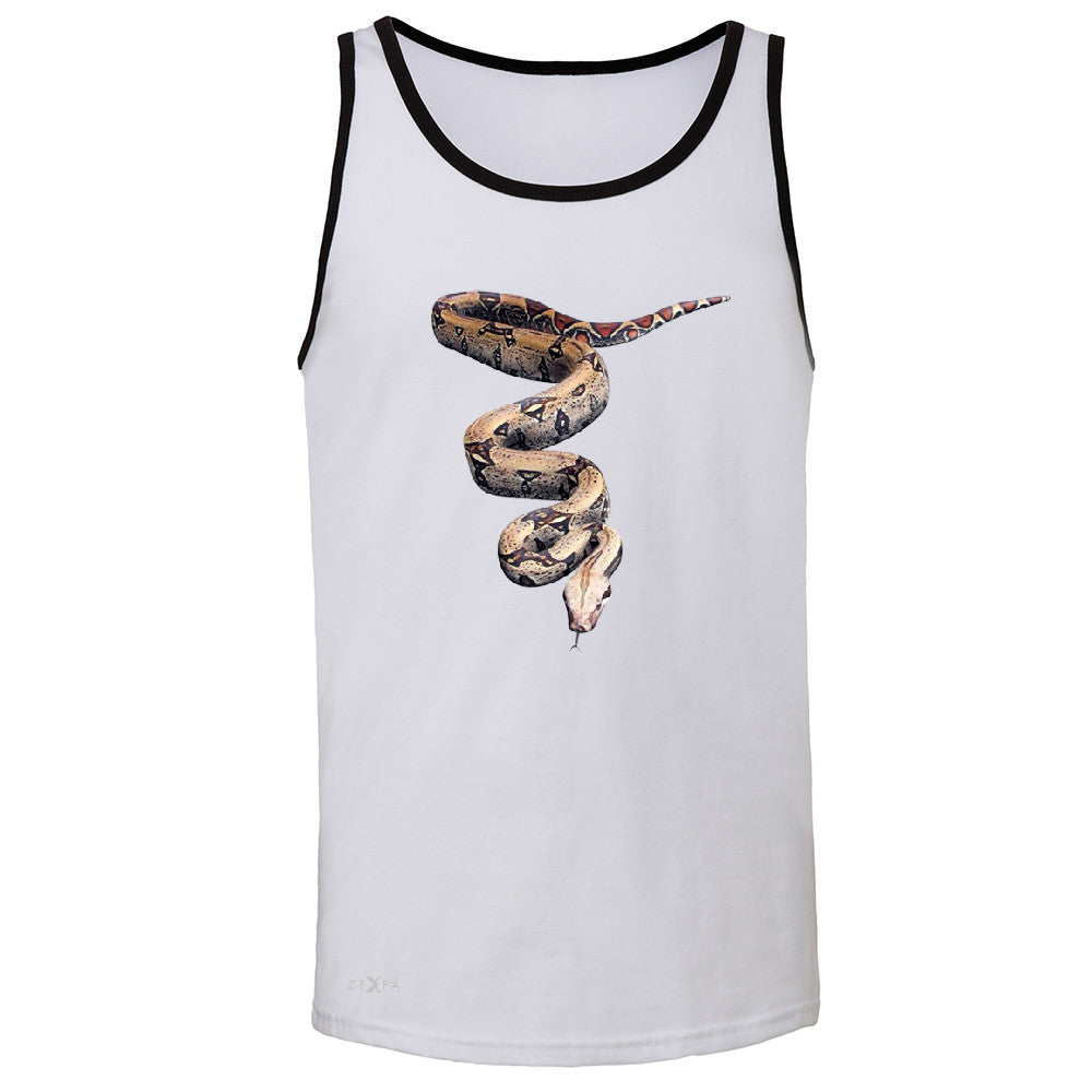 Real 3D Snake Men's Jersey Tank Animal Cool Cute Thriller Sleeveless - Zexpa Apparel - 5