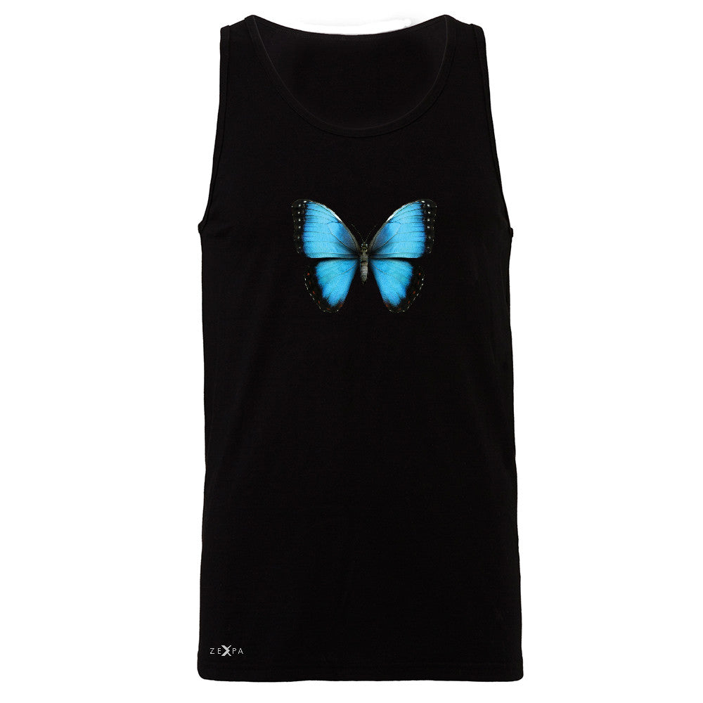 Real 3D Morpho Didius Butterfly Men's Jersey Tank Animal Cool Cute Sleeveless - Zexpa Apparel - 1