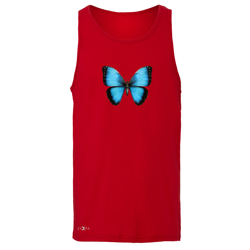 Real 3D Morpho Didius Butterfly Men's Jersey Tank Animal Cool Cute Sleeveless - Zexpa Apparel - 4
