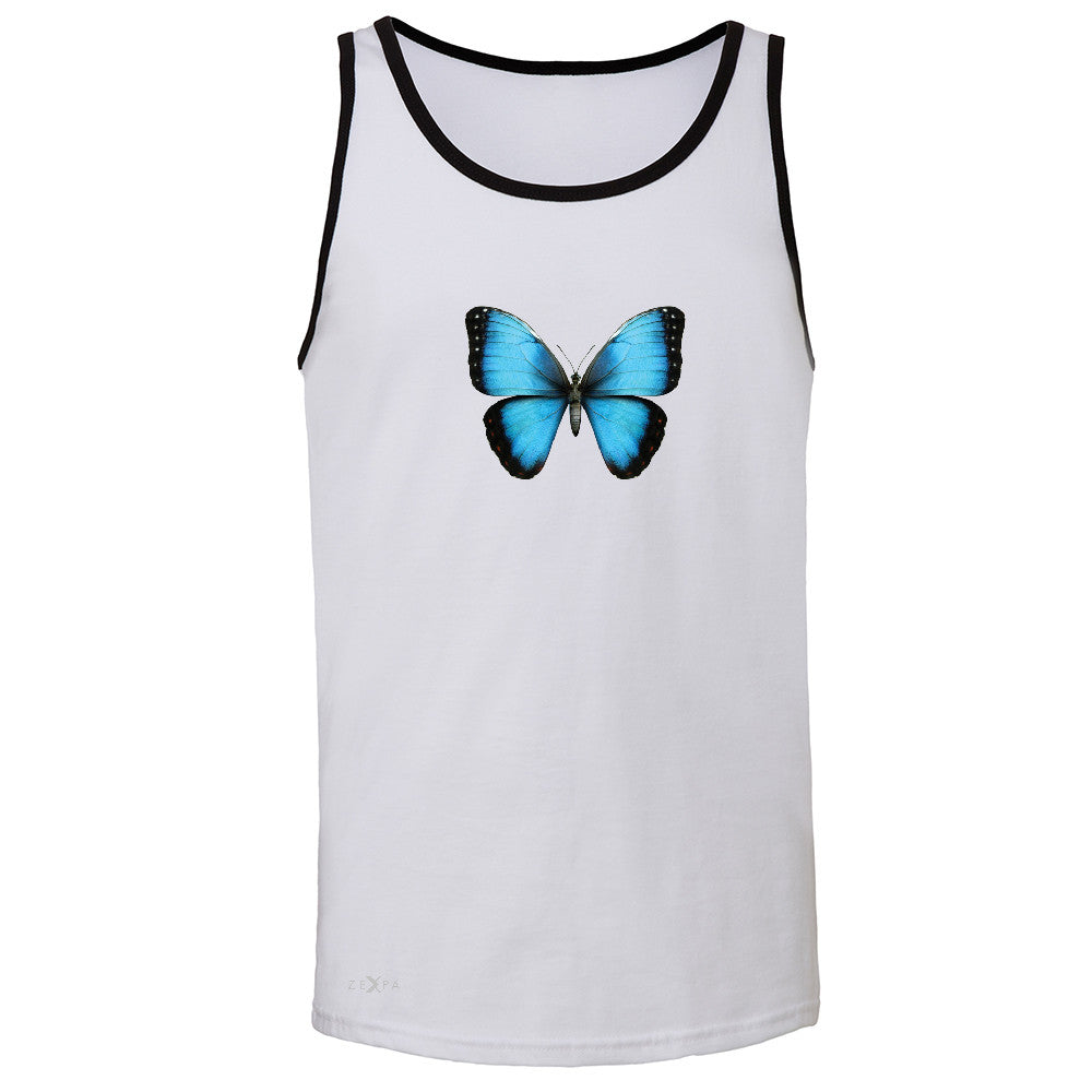 Real 3D Morpho Didius Butterfly Men's Jersey Tank Animal Cool Cute Sleeveless - Zexpa Apparel - 5