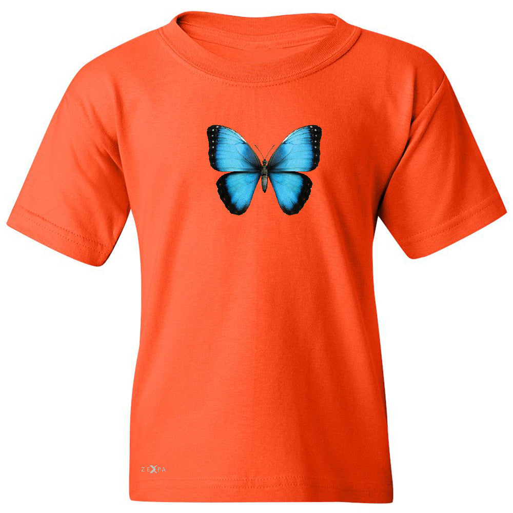 Real 3D Morpho Didius Butterfly Youth T-shirt Animal Cool Cute Tee - Zexpa Apparel - 2
