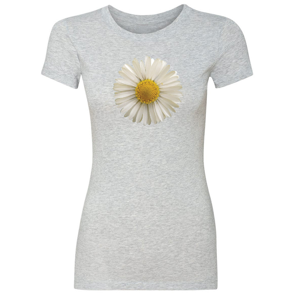 Real 3D Daisy Women's T-shirt Flower Cool Cute Embossed Tee - Zexpa Apparel - 2