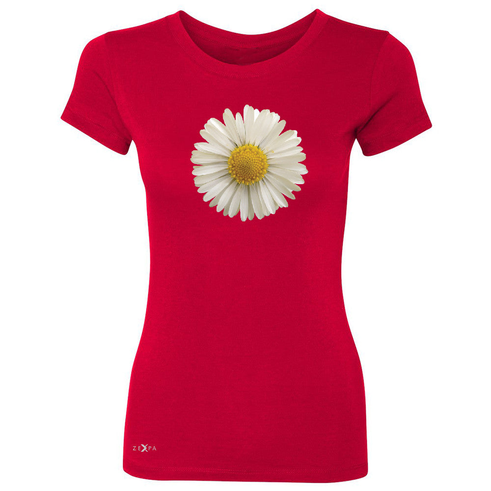 Real 3D Daisy Women's T-shirt Flower Cool Cute Embossed Tee - Zexpa Apparel - 4