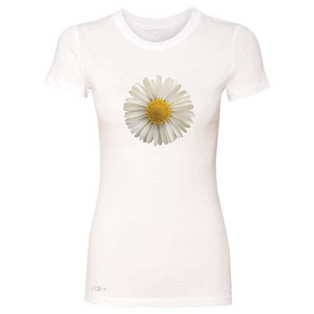 Real 3D Daisy Women's T-shirt Flower Cool Cute Embossed Tee - Zexpa Apparel - 5