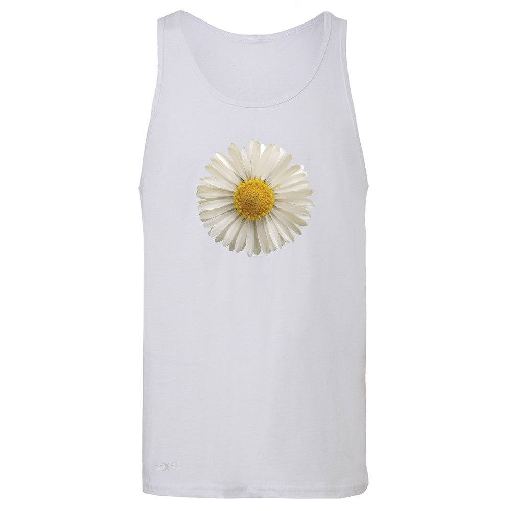 Real 3D Daisy Men's Jersey Tank Flower Cool Cute Embossed Sleeveless - Zexpa Apparel - 6