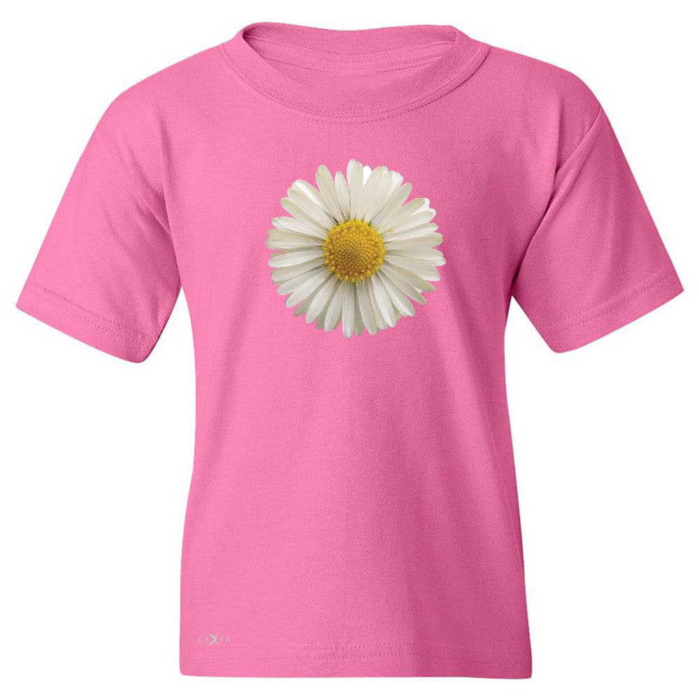 Real 3D Daisy Youth T-shirt Flower Cool Cute Embossed Tee - Zexpa Apparel - 3