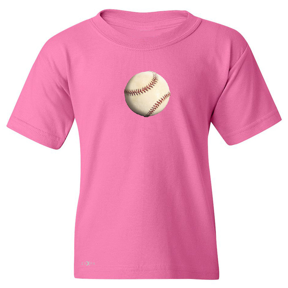 Real 3D Baseball Ball Youth T-shirt Baseball Cool Embossed Tee - Zexpa Apparel - 3