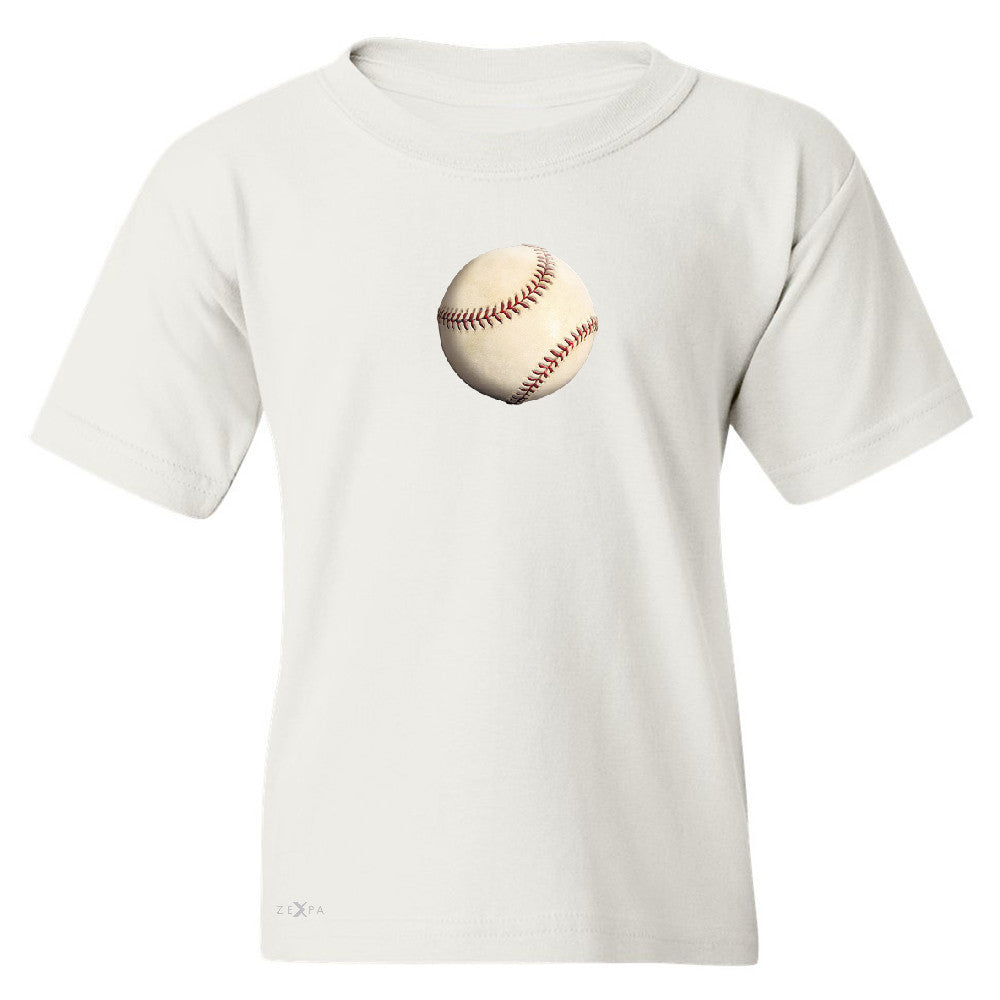 Real 3D Baseball Ball Youth T-shirt Baseball Cool Embossed Tee - Zexpa Apparel - 5