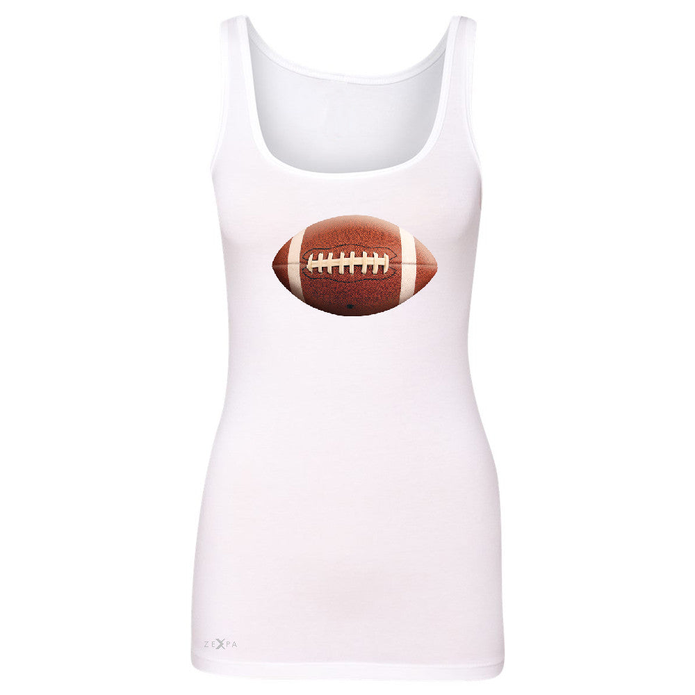 Real 3D Football Ball Women's Tank Top Football Cool Embossed Sleeveless - Zexpa Apparel - 4