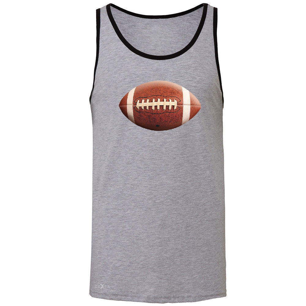 Real 3D Football Ball Men's Jersey Tank Football Cool Embossed Sleeveless - Zexpa Apparel - 2