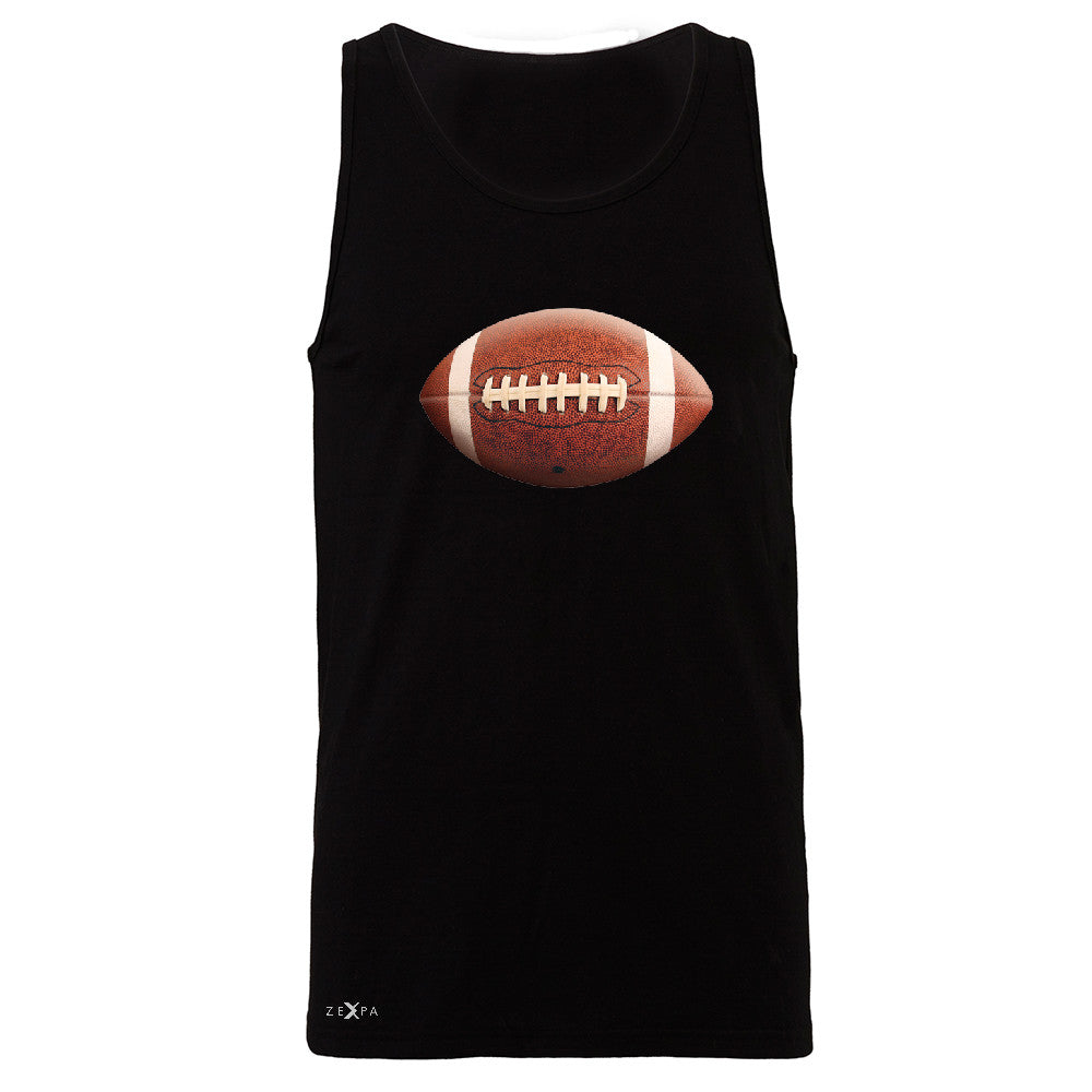 Real 3D Football Ball Men's Jersey Tank Football Cool Embossed Sleeveless - Zexpa Apparel - 1