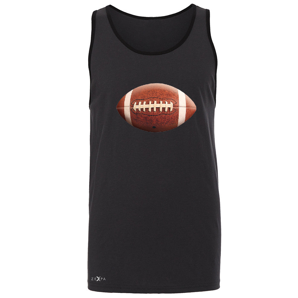 Real 3D Football Ball Men's Jersey Tank Football Cool Embossed Sleeveless - Zexpa Apparel - 3