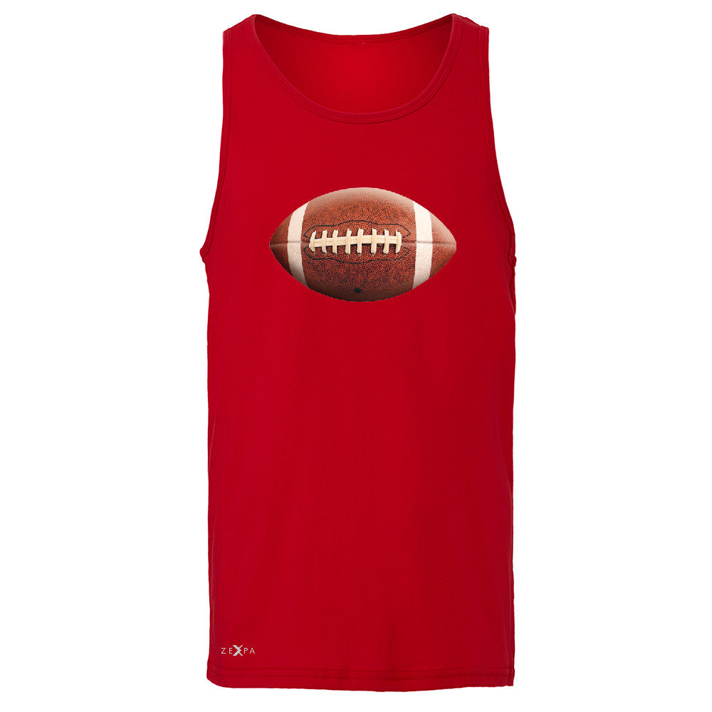 Real 3D Football Ball Men's Jersey Tank Football Cool Embossed Sleeveless - Zexpa Apparel - 4